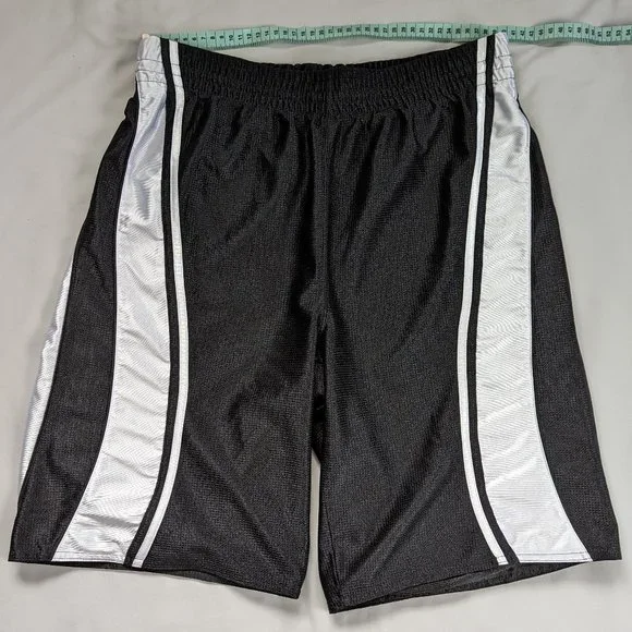 Champs Reversible Black and White Dazzle Basketball Shorts - Picture 2 of 5